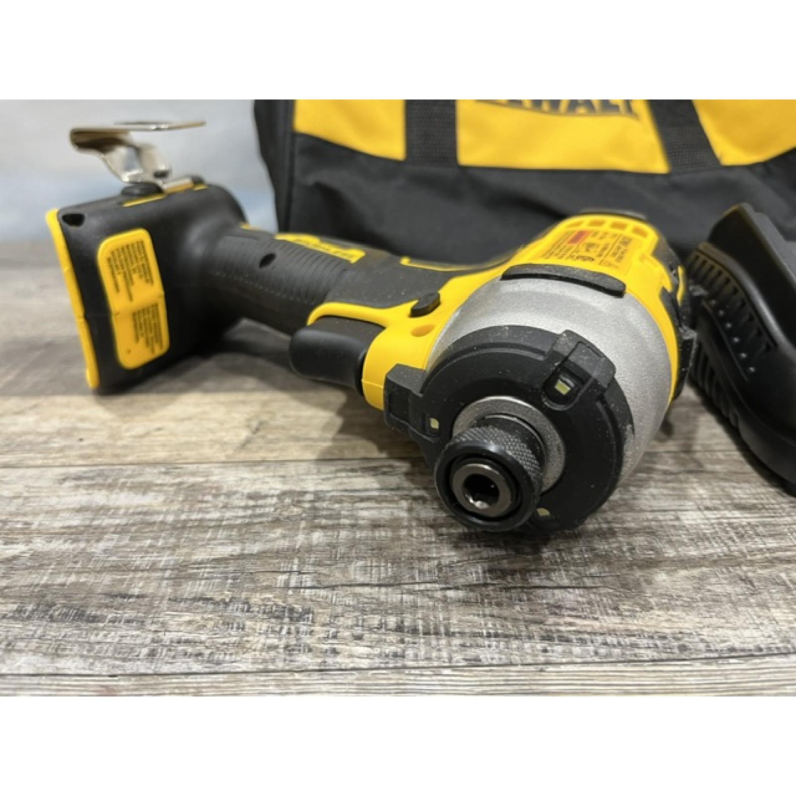 AS-IS DEWALT Atomic 20V Max Lithium-Ion Brushless Cordless Compact 1/4 in. Impact Driver Kit
