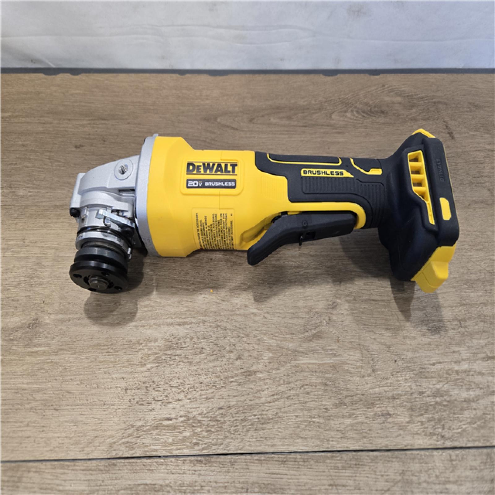 AS-IS DEWALT 20V MAX Cordless 4-1/2 in. Angle Grinder (Tool Only)