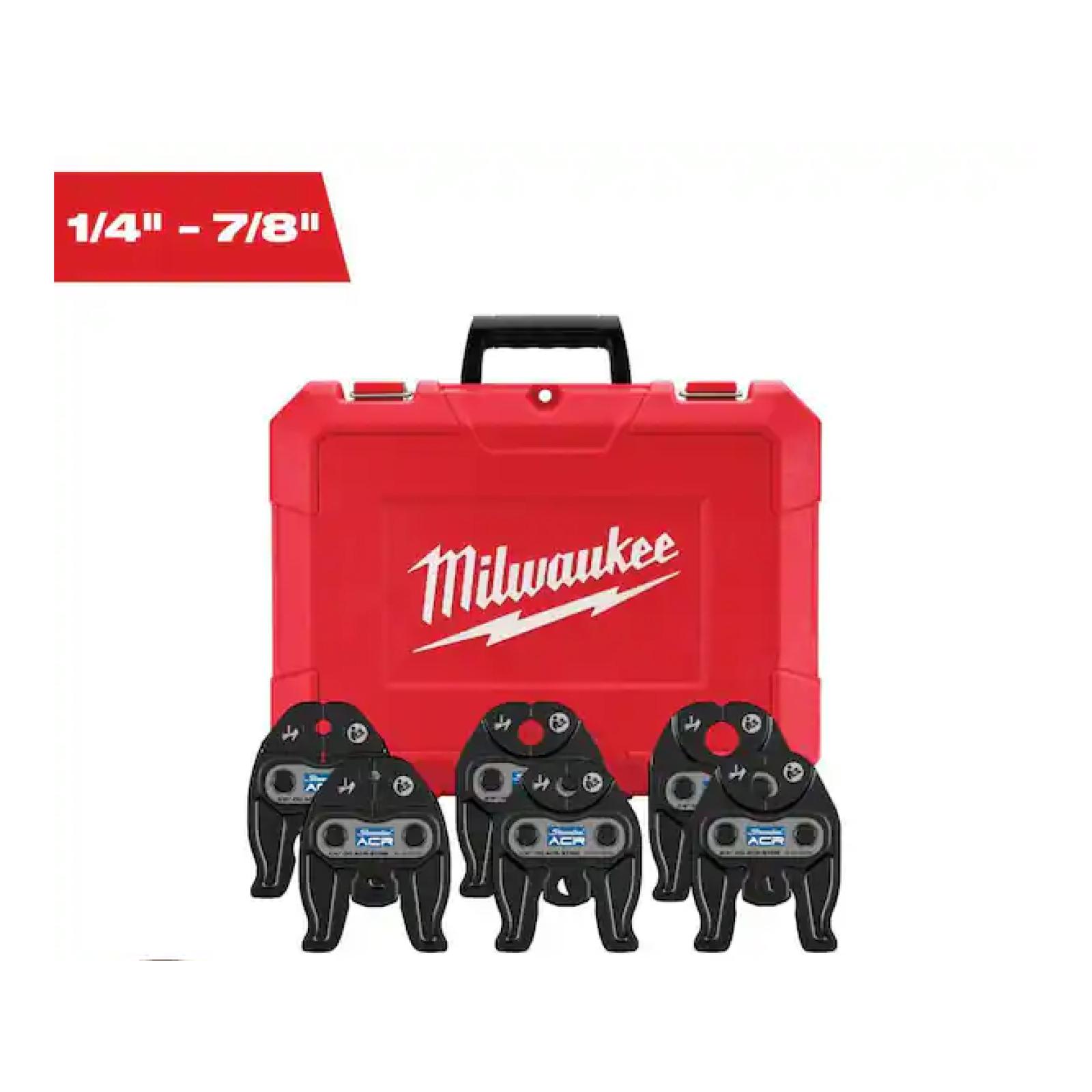 NEW! - Milwaukee 1/4 in. -7/8 in. Streamline-ACR Press Tool Jaws Kit for M12 FORCE Logic Press Tools