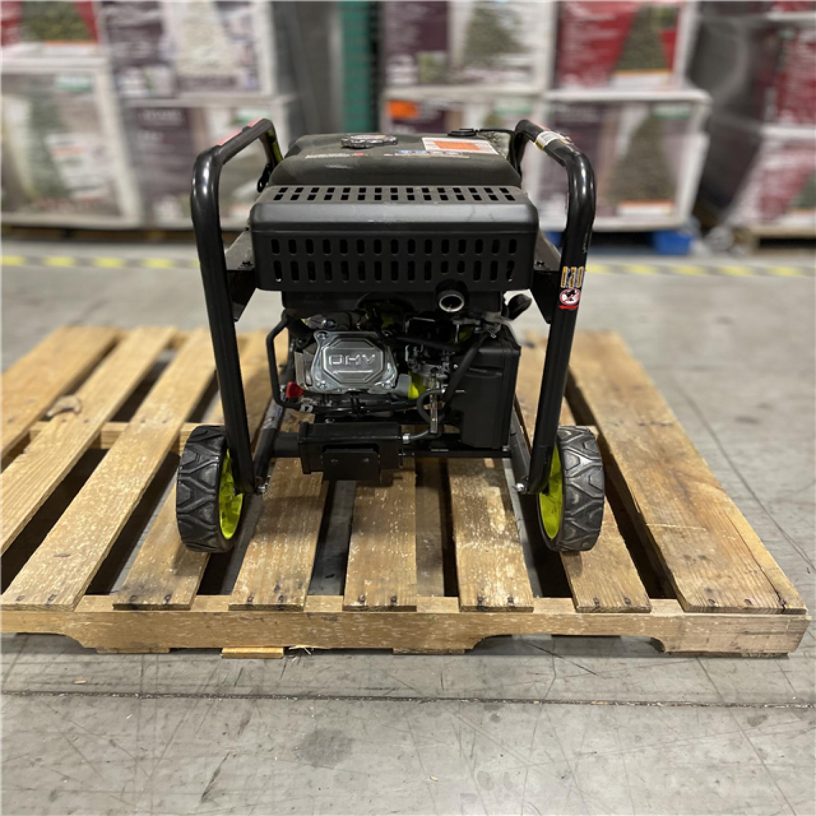 DALLAS LOCATION AS-IS RYOBI 4000-Watt Recoil Start Gasoline Powered Digital Inverter Generator with CO Detect Shutdown Sensor