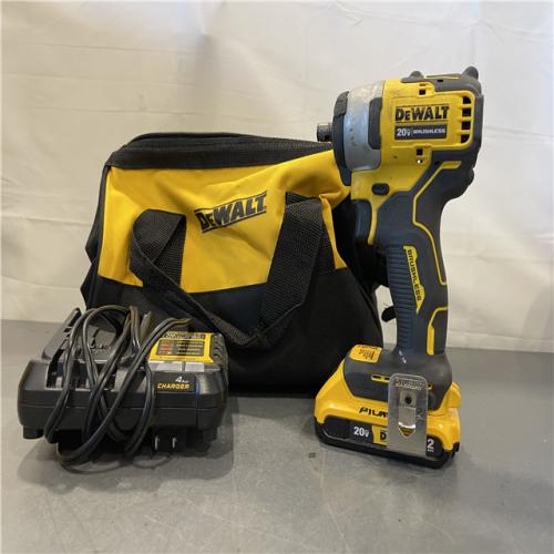 AS-IS - ATOMIC 20V MAX Lithium-Ion Brushless Cordless Compact 1/4 in. Impact Driver Kit