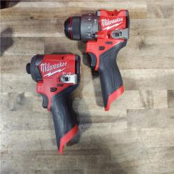 HOUSTON LOCATION - AS-IS Milwaukee 3497-22 12V Brushless Hammer Drill and Impact Driver Combo Kit