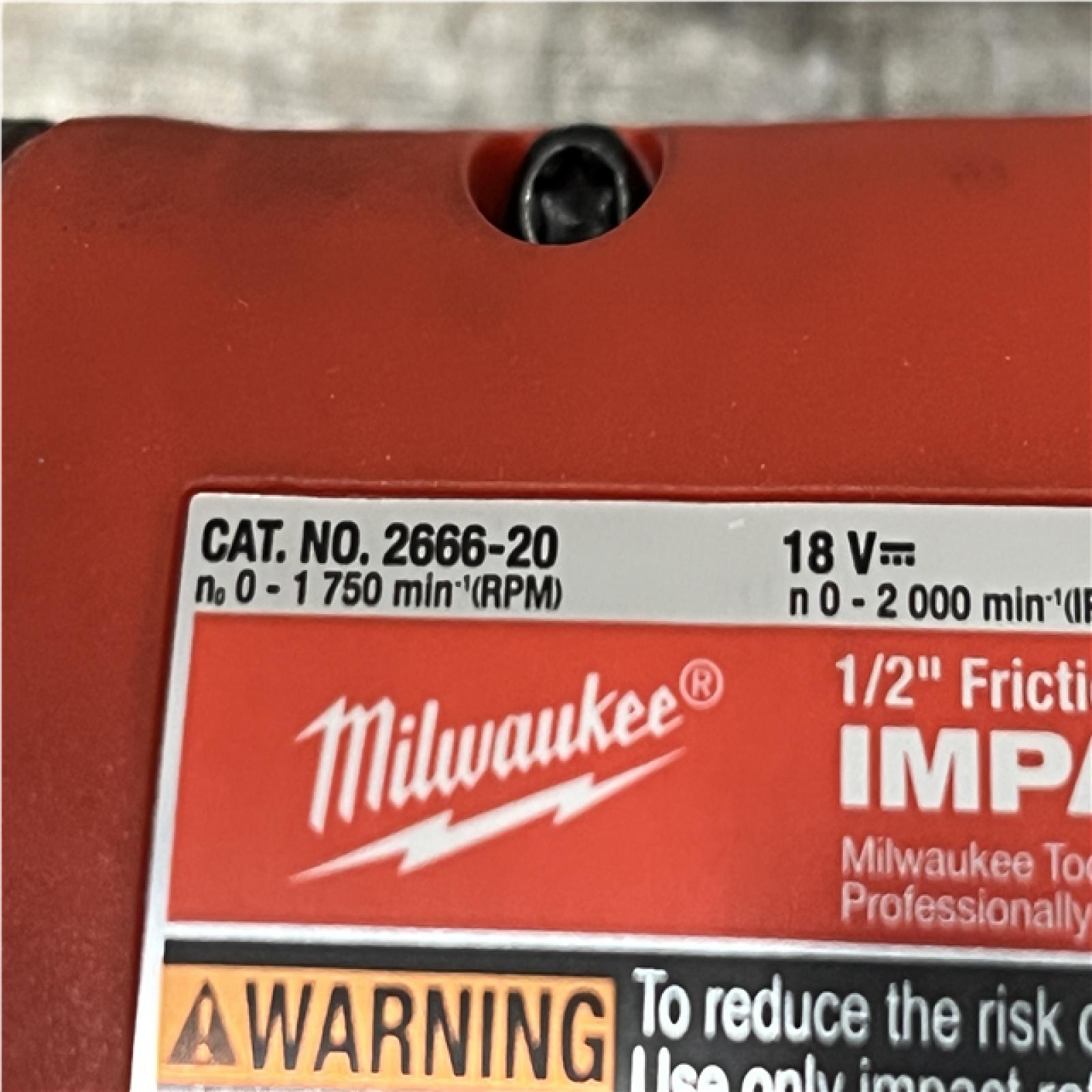 AS-IS Milwaukee 18-Volt Lithium-Ion Brushless 1/2 in. High Torque Impact Wrench with Friction Ring (Tool-Only)
