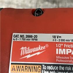 AS-IS Milwaukee 18-Volt Lithium-Ion Brushless 1/2 in. High Torque Impact Wrench with Friction Ring (Tool-Only)