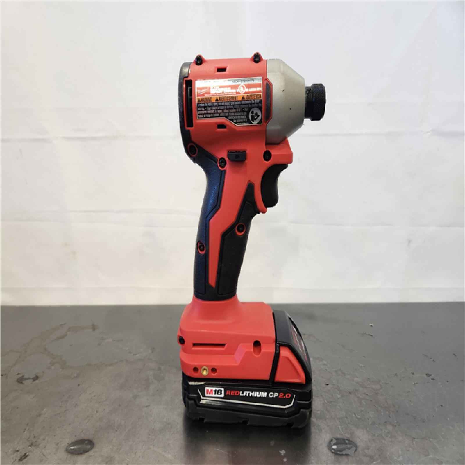 AS-IS- Milwaukee M18 Compact Brushless 1/4  Hex Impact Driver Kit