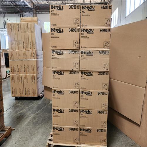 PHoenix Location NEW Wypall GeneralClean X60 Cloths Multi-Task Cleaning Wipes (34790), Strong and Absorbent Towels, White 126 Sheets Per Box Pallet (28-Boxes)