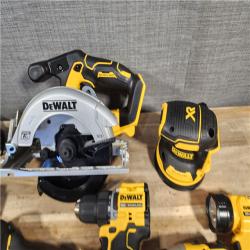 HOUSTON LOCATION - AS-IS (APPEARS LIKE NEW) DEWALT 20-Volt MAX Lithium-Ion Cordless 7-Tool Combo Kit with 2.0 Ah Battery, 5.0 Ah Battery and Charger
