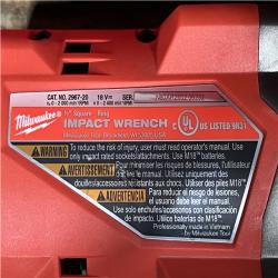 Houston Location AS-IS Milwaukee FUEL 18V Lithium-Ion Brushless Cordless 1/2 in. Impact Wrench with Friction Ring (Tool-Only)
