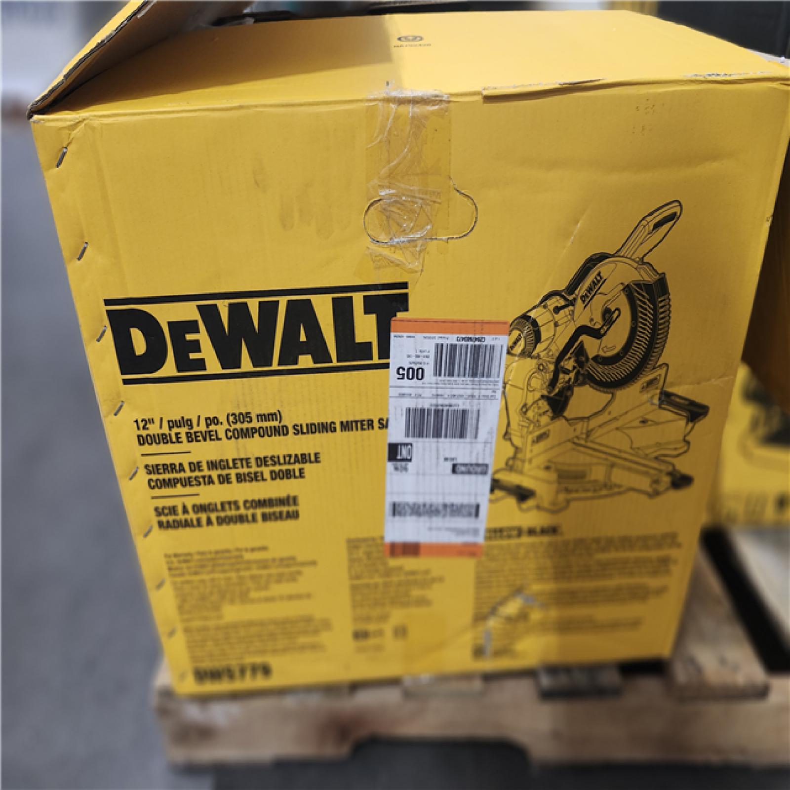 As-Is- DEWALT 12-in Dual Bevel Sliding Compound Miter Saw