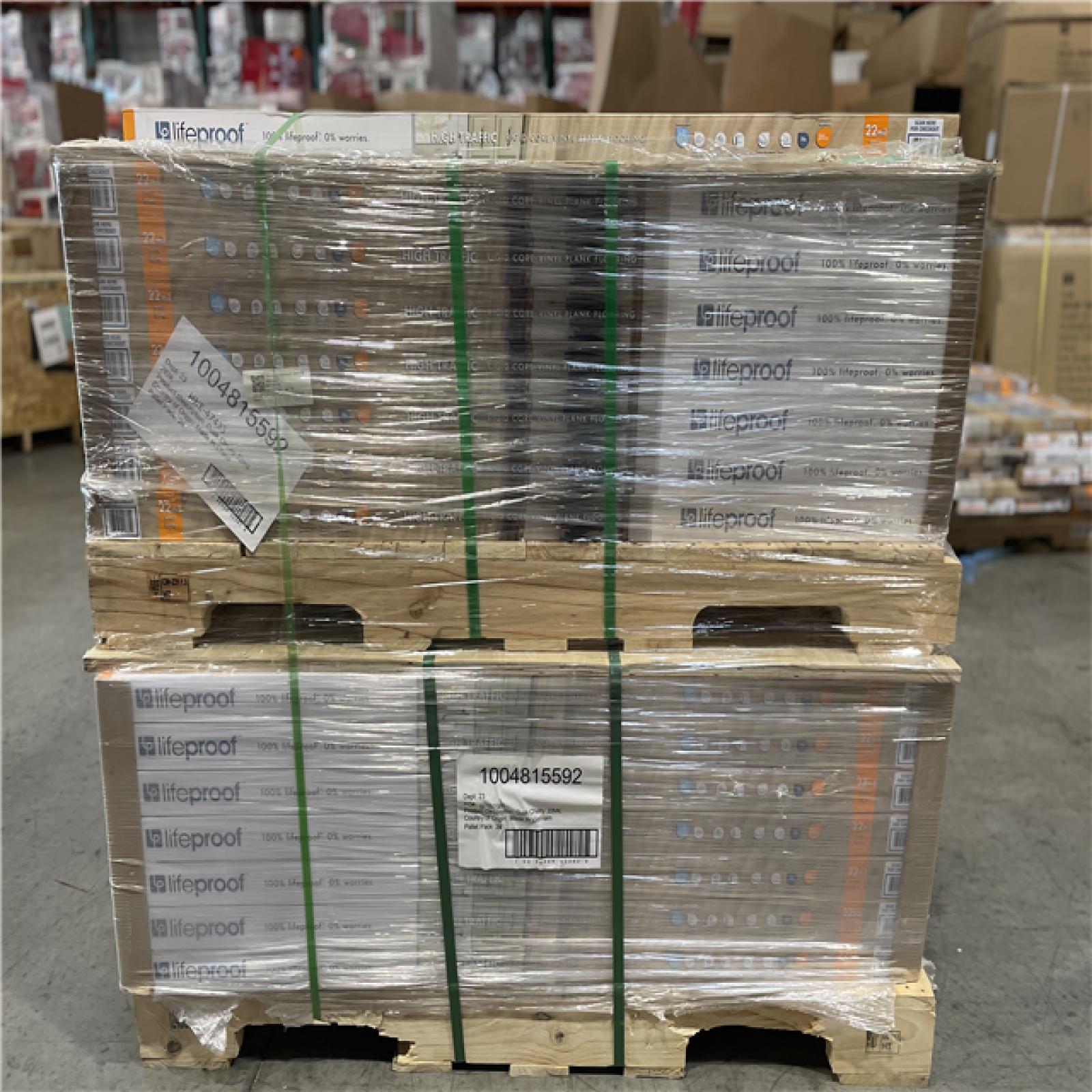 DALLAS LOCATION- LIFEPROOF Dusk Cherry 22 MIL x 8.7 in. W x 48 in. L  Vinyl Plank Flooring PALLET (57 CASES)