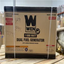 DALLAS LOCATION- WEN 11 000-Watt 120V/240V Dual Fuel Portable Gas/Propane Generator