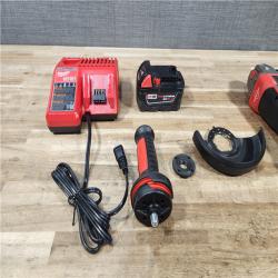 HOUSTON LOCATION - AS - IS Milwaukee FUEL 18V Lithium-Ion Brushless Cordless 4-1/2 in./5 in. Grinder w/Paddle Switch W/ BATTERY & CHARGER