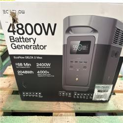 California AS-IS Ecoflow 4800W Battery Generator; Apppears in Excellent Condition