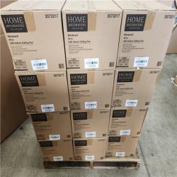 Phoenix NEW Home Decorators Collection Windward 44 in. LED Indoor Matte White Ceiling Fan with Light Kit Pallet 24 Count (SEALED)