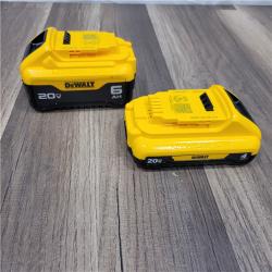 AS-IS DEWALT 20V MAX Lithium-Ion 6.0Ah and 4.0Ah Battery and Charger Starter Kit