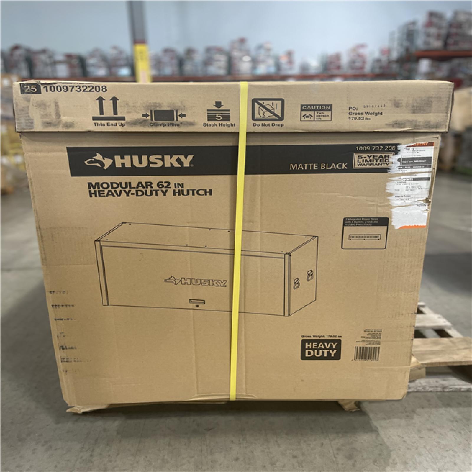 DALLAS LOCATION- AS-IS HUSKY Heavy Duty 62 in. W x 24 in. D Matte Black Top Tool Chest
