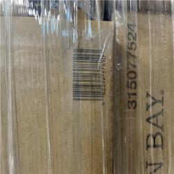 DALLAS LOCATION - Hampton Bay Leroy 42 LED Brushed Nickel Ceiling Fan With Light PALLET-(40 UNITS)