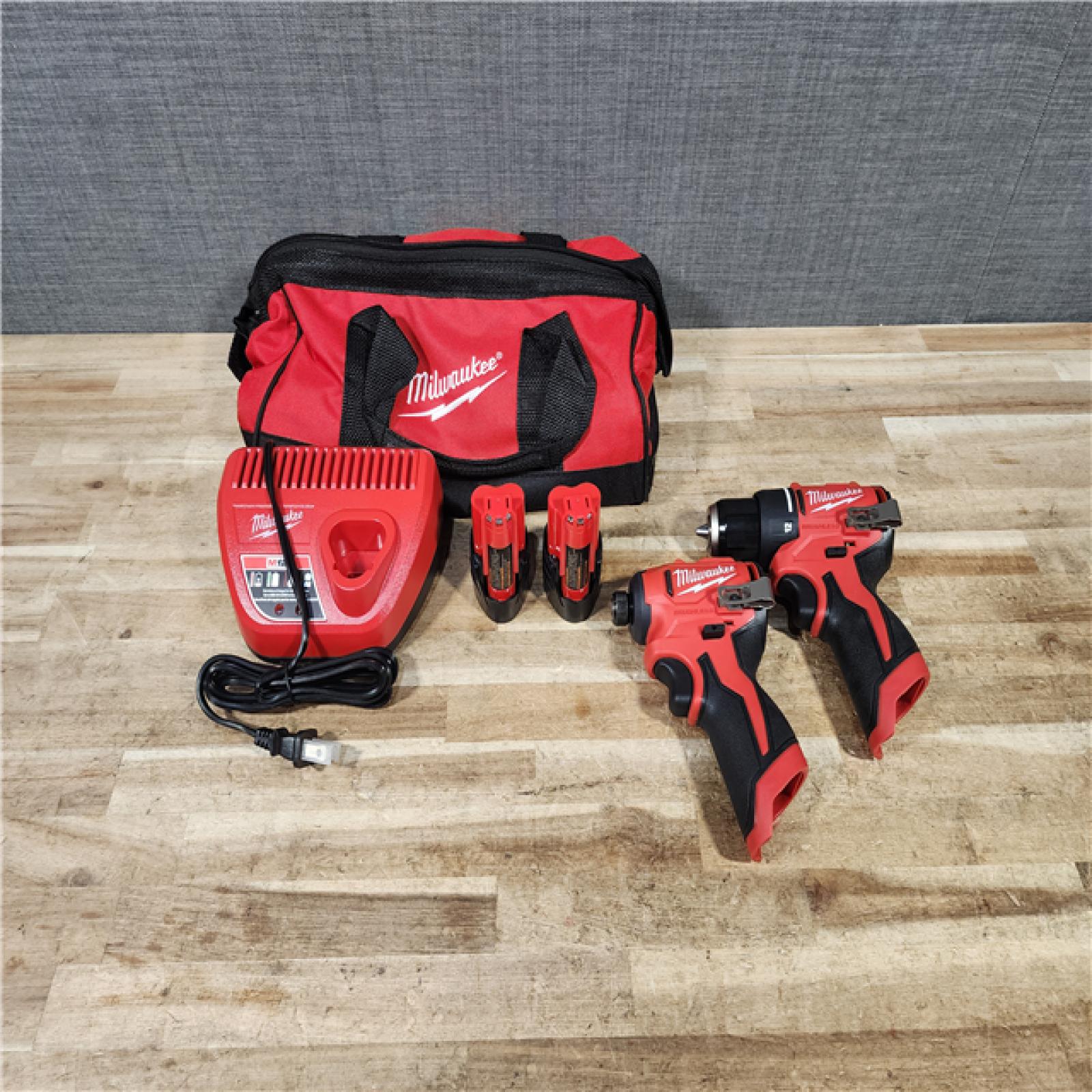 HOUSTON LOCATION - AS - IS Milwaukee 12-Volt Lithium-Ion Brushless Cordless Subcompact Drill and Impact Driver Combo Kit