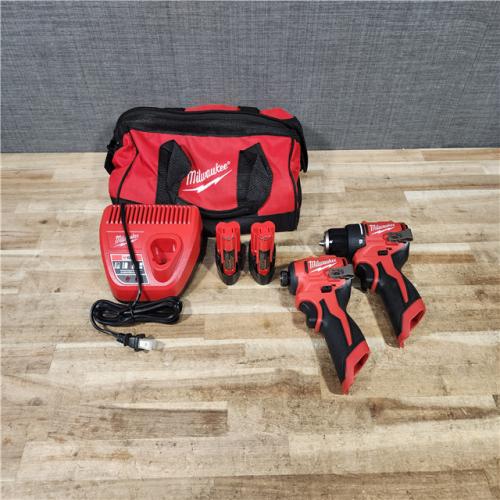 HOUSTON LOCATION - AS - IS Milwaukee 12-Volt Lithium-Ion Brushless Cordless Subcompact Drill and Impact Driver Combo Kit