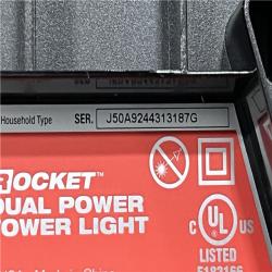 AS-IS Milwaukee 18-Volt Lithium-Ion Cordless Rocket Dual Power Tower Light (Tool-Only)
