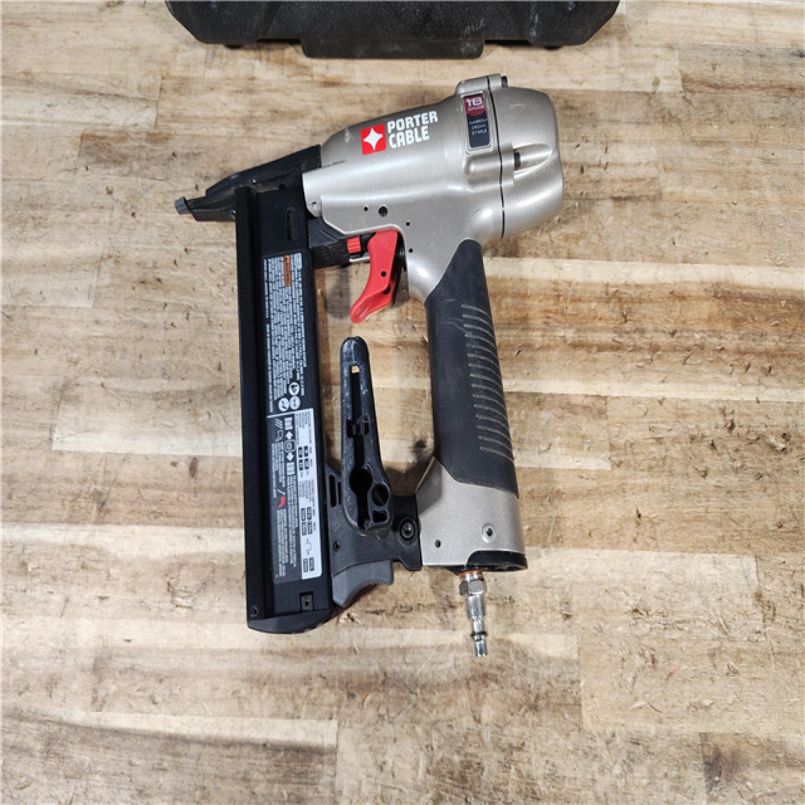 HOUSTON LOCATION - AS - IS Porter Cable NS150C - 18 Gauge 1/2  to 1-1/2  Narrow Crown Air Stapler (TOOL ONLY)