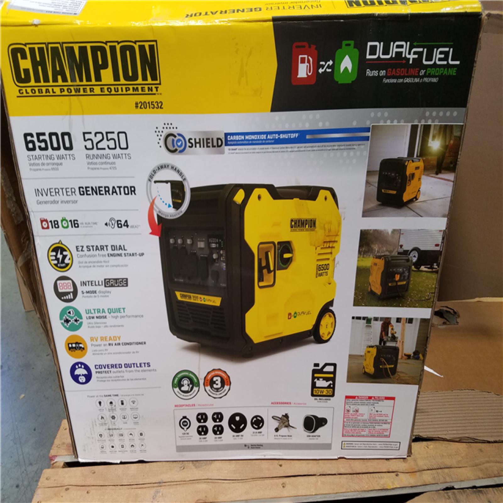 CALIFORNIA AS-IS CHAMPION PORTABLE GENERATOR