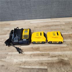 HOUSTON LOCATION - AS-IS DEWALT 2 TOOL COMBO KIT W/(2) BATTERY & CHARGER