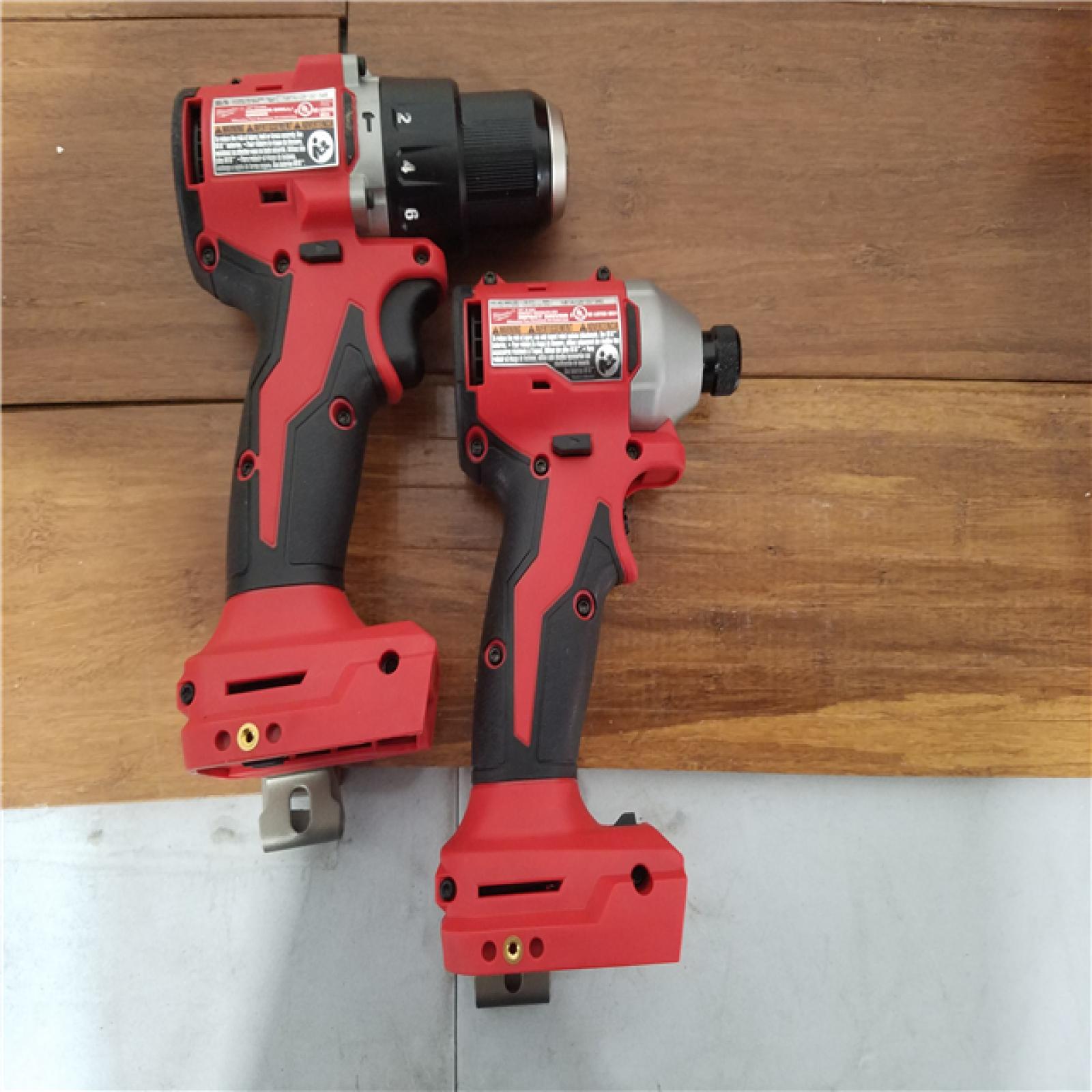 California AS-IS Milwaukee M18 4-Tool Combo Kit  Includes (2) Batteries  Charger and Bag; Appears in Like New Condition