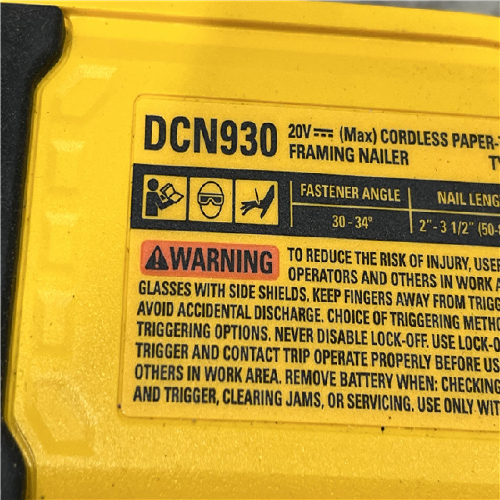 AS-IS DEWALT 20V 30 Degree Cordless Framing Nailer (Tool-Only)