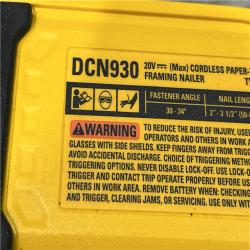 AS-IS DEWALT 20V 30 Degree Cordless Framing Nailer (Tool-Only)