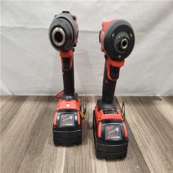 AS-IS- MILWAUKEE FUEL 18V Lithium-Ion Brushless Cordless Hammer Drill and Impact Driver Combo Kit
