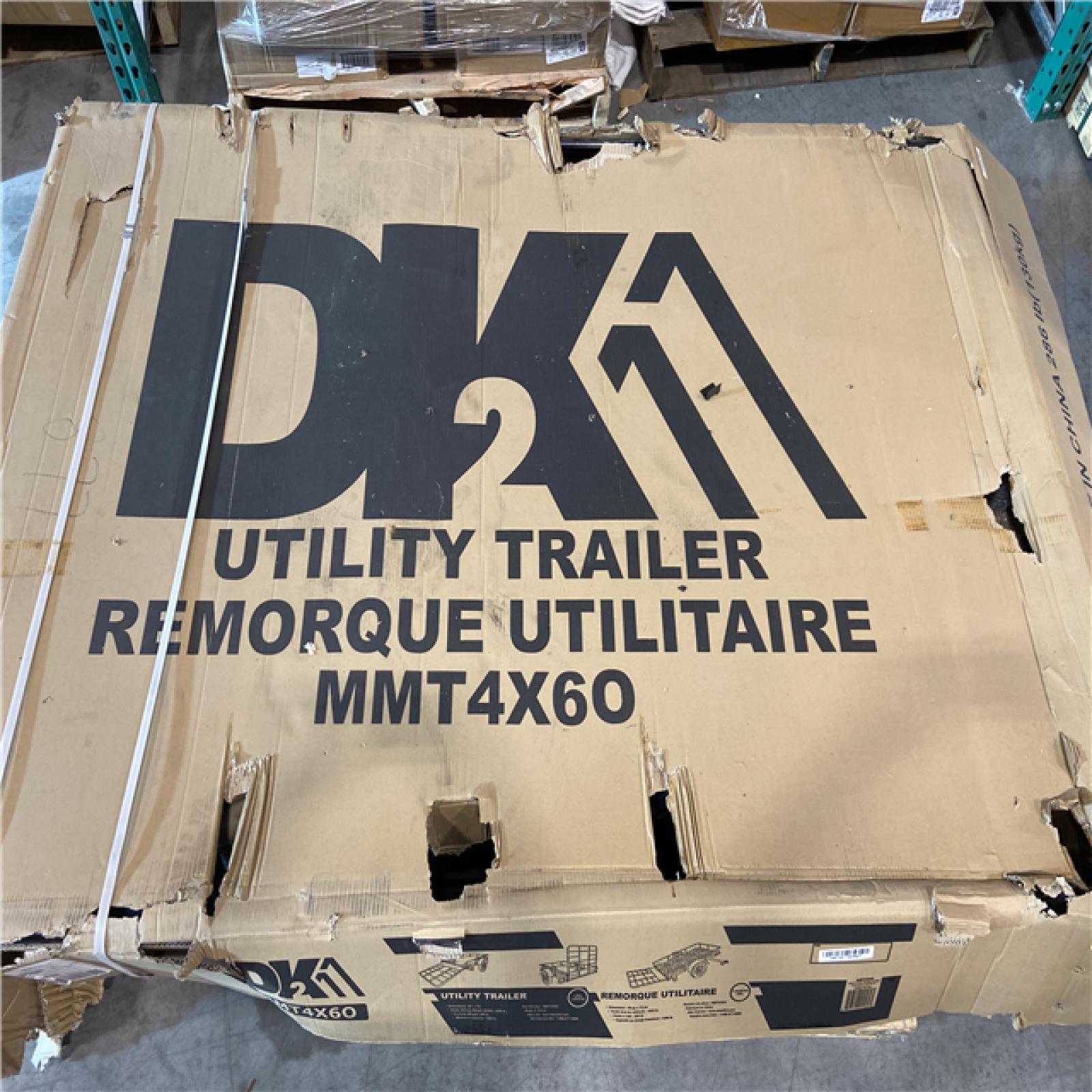 DALLAS LOCATION - DK2 by Marlon MMT4X6O 4 ft. x 6 ft. Single Axle Open Rail Utility Trailer | 1,314-lb Capacity with Ramp Gate