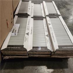 Phoenix AS-IS Giorbello Spanish Pureform 12 in. x 24 in. x 9mm Porcelain Floor and Wall Tile Pallet - Natural Deco Gray(16 PCS, 34 sq. ft.)