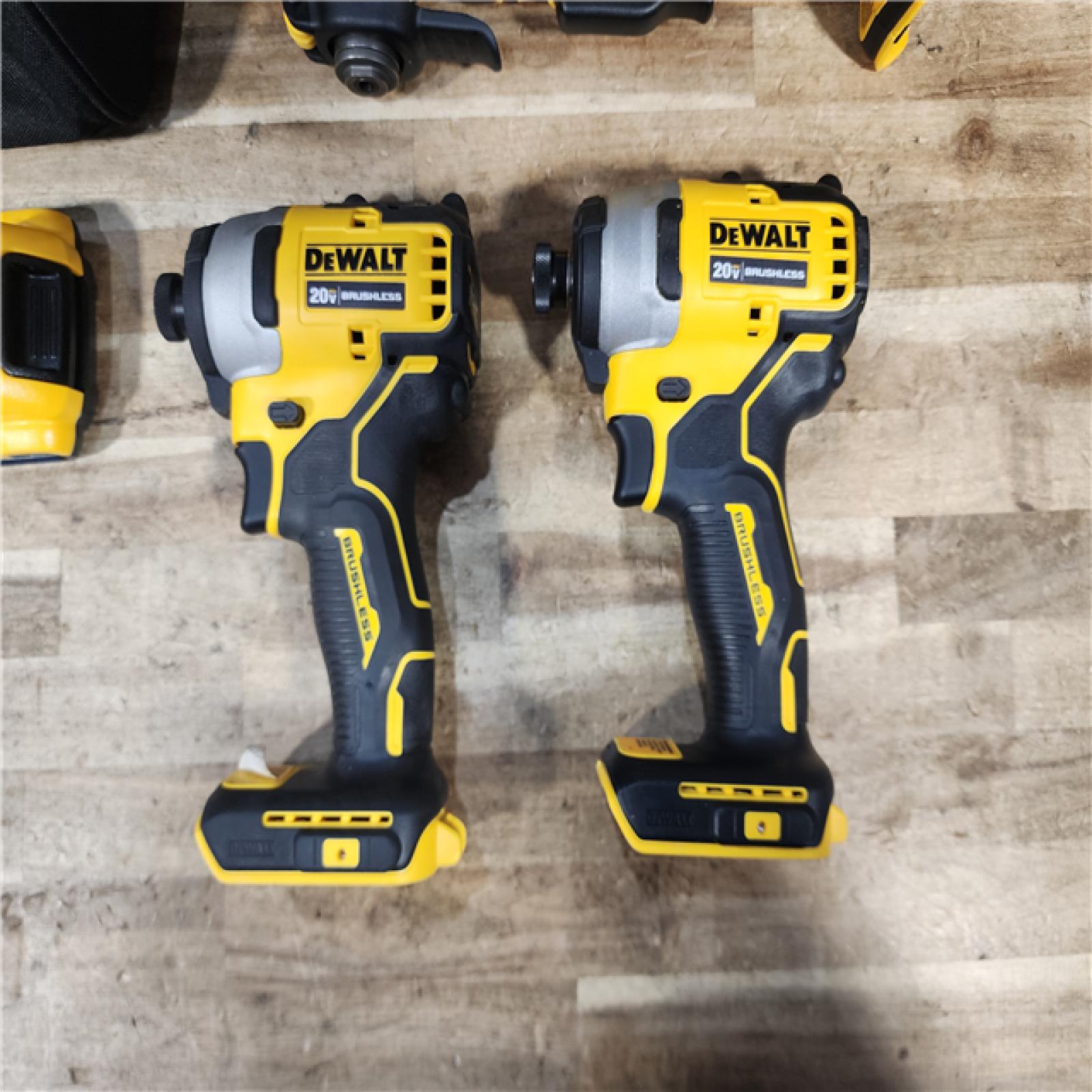 HOUSTON LOCATION - AS - IS DEWALT ATOMIC 20-Volt Lithium-Ion Cordless Brushless (4-Tool) Combo Kit