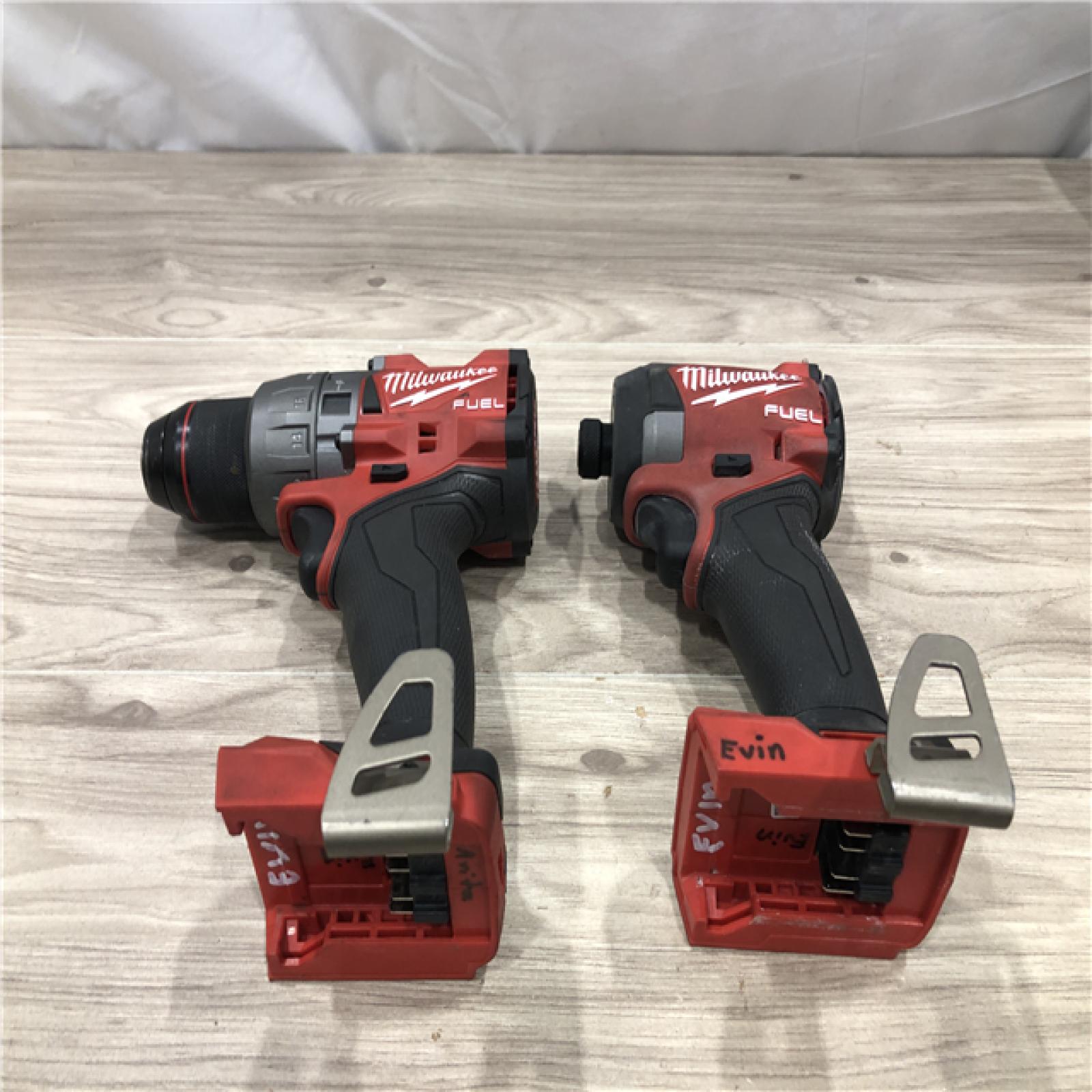 AS-IS Milwaukee FUEL 18V Lithium-Ion Cordless Hammer Drill and Impact Driver Combo Kit