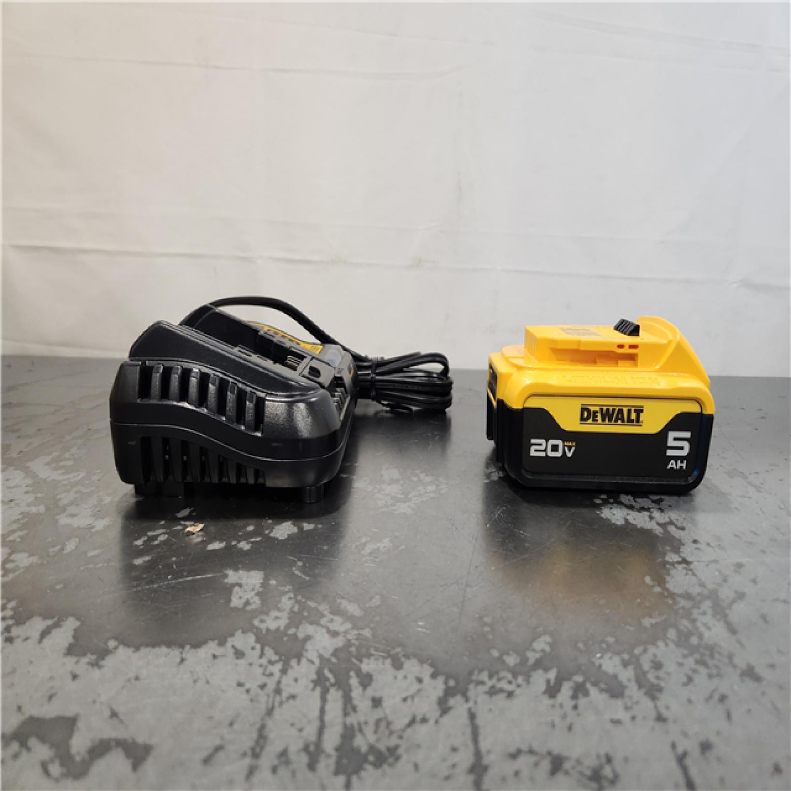 AS-IS- DEWALT 20-Volt Maximum XR 5.0 Ah Battery Pack and Charger Kit