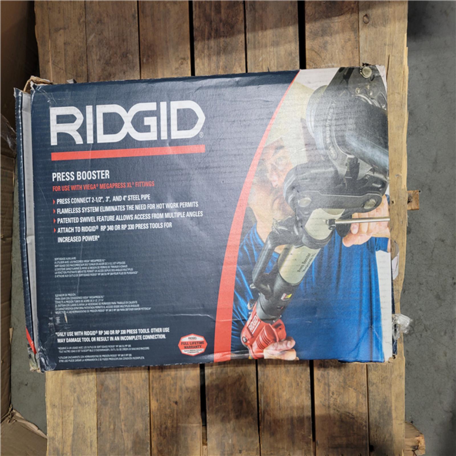 CALIFORNIA AS-IS RIDGID PRESS BOOSTER