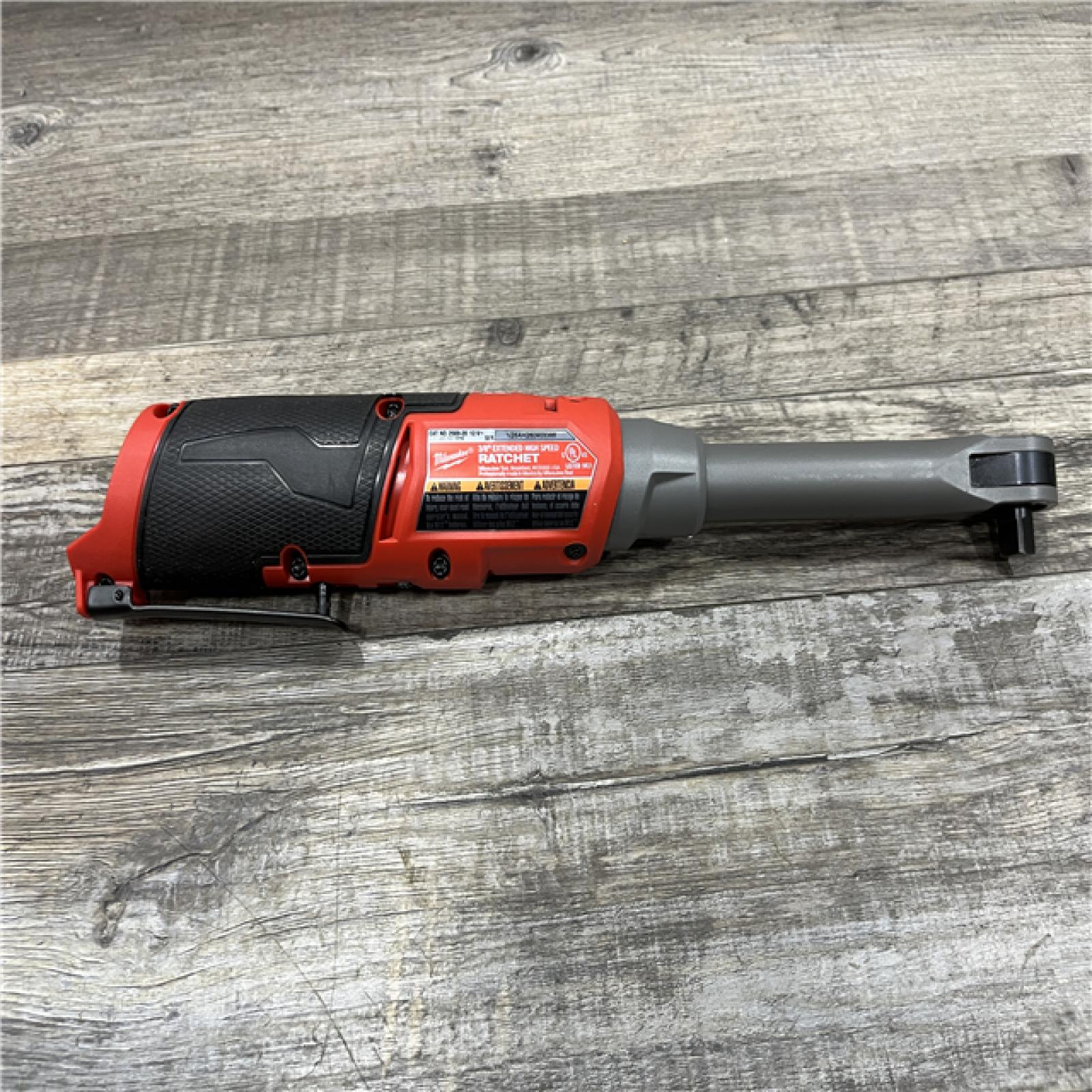 AS-IS Milwaukee FUEL 12V Lithium-Ion Brushless Cordless 3/8 in. Extended Reach High Speed Ratchet (Tool Only)