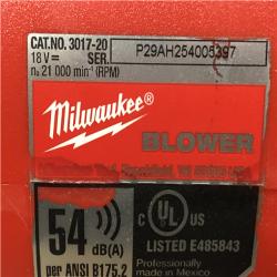 AS0-IS Milwaukee FUEL 120 MPH 500 CFM 18V Lithium-Ion Brushless Cordless Handheld Blower (Tool-Only)