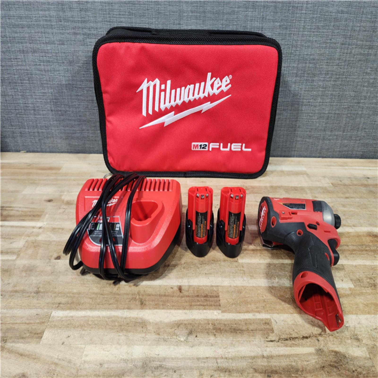 HOUSTON LOCATION - AS - IS Milwaukee FUEL SURGE 12V Lithium-Ion Brushless Cordless 1/4 in. Hex Impact Driver Compact Kit