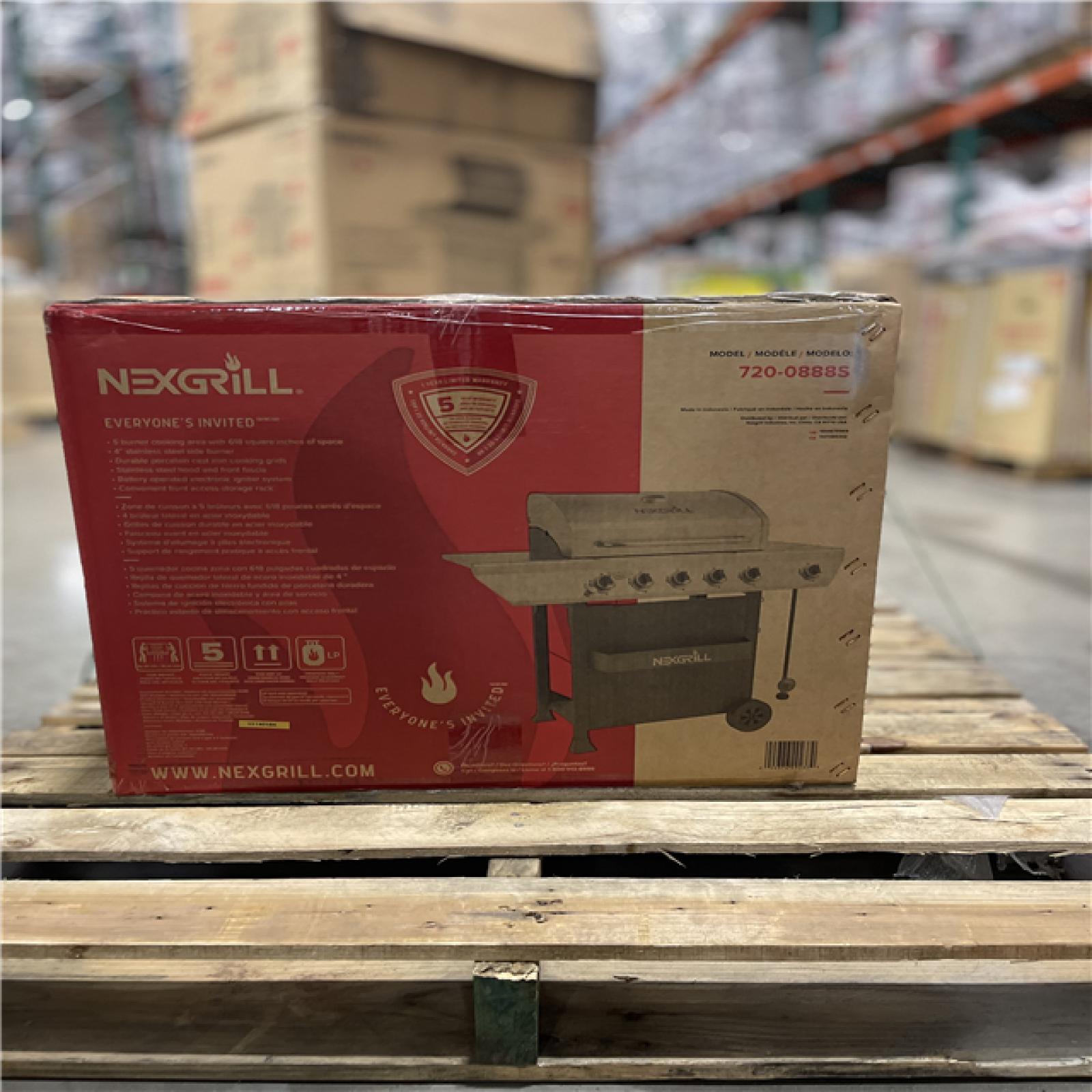 DALLAS LOCATION- NEW!- Nexgrill 5-Burner Propane Gas Grill