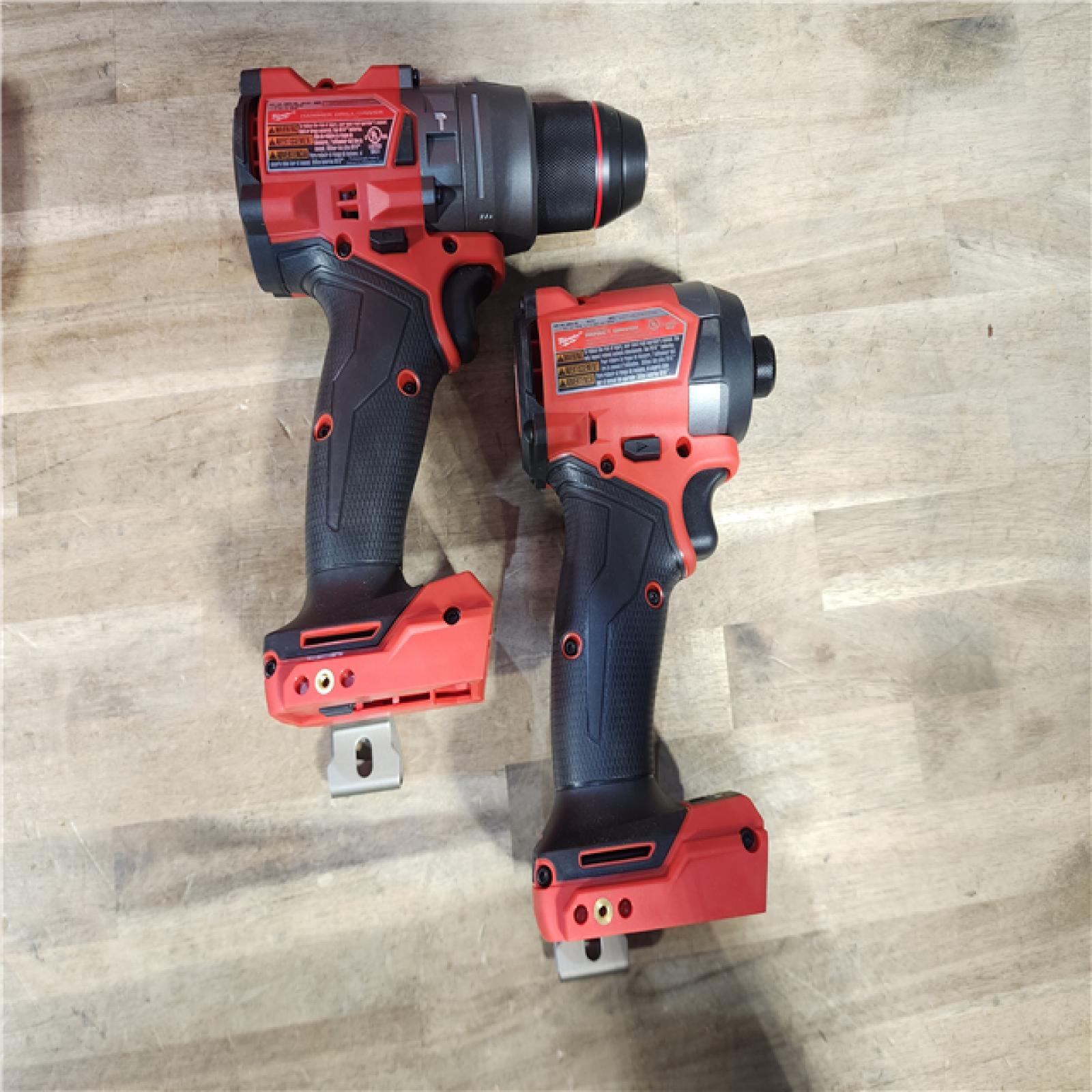 HOUSTON LOCATION - AS-IS (APPEARS LIKE NEW) MILWAUKEE FUEL 18V Lithium-Ion Brushless Cordless Hammer Drill and Impact Driver Combo Kit