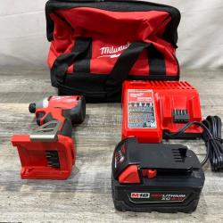 AS-IS Milwaukee 18V Lithium-Ion Compact Brushless Cordless 1/4 in. Impact Driver Kit