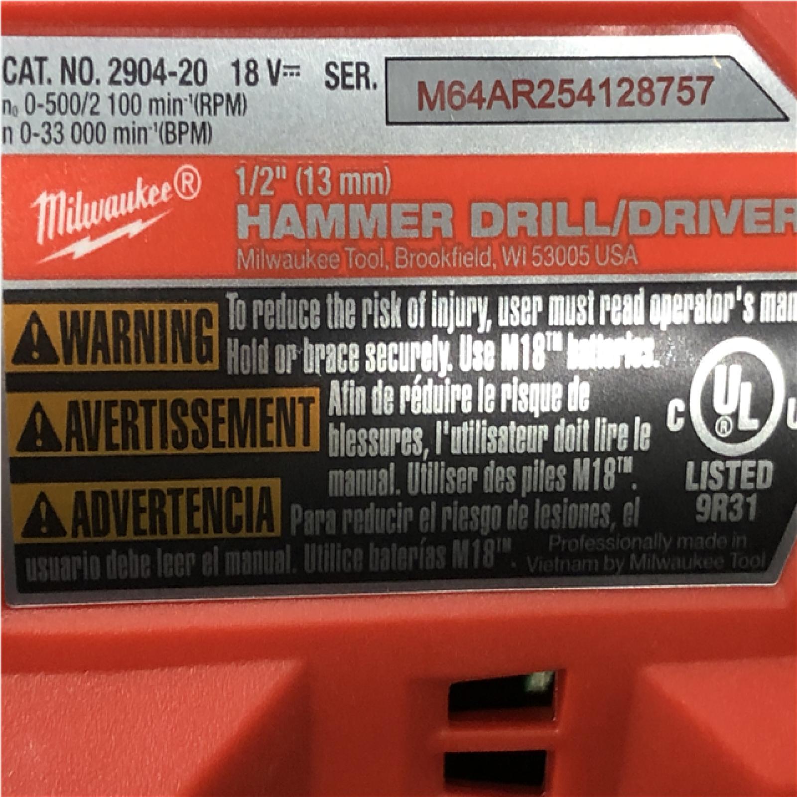 AS-IS Milwaukee FUEL 18V Lithium-Ion Brushless Cordless Hammer Drill and Impact Driver Combo Kit