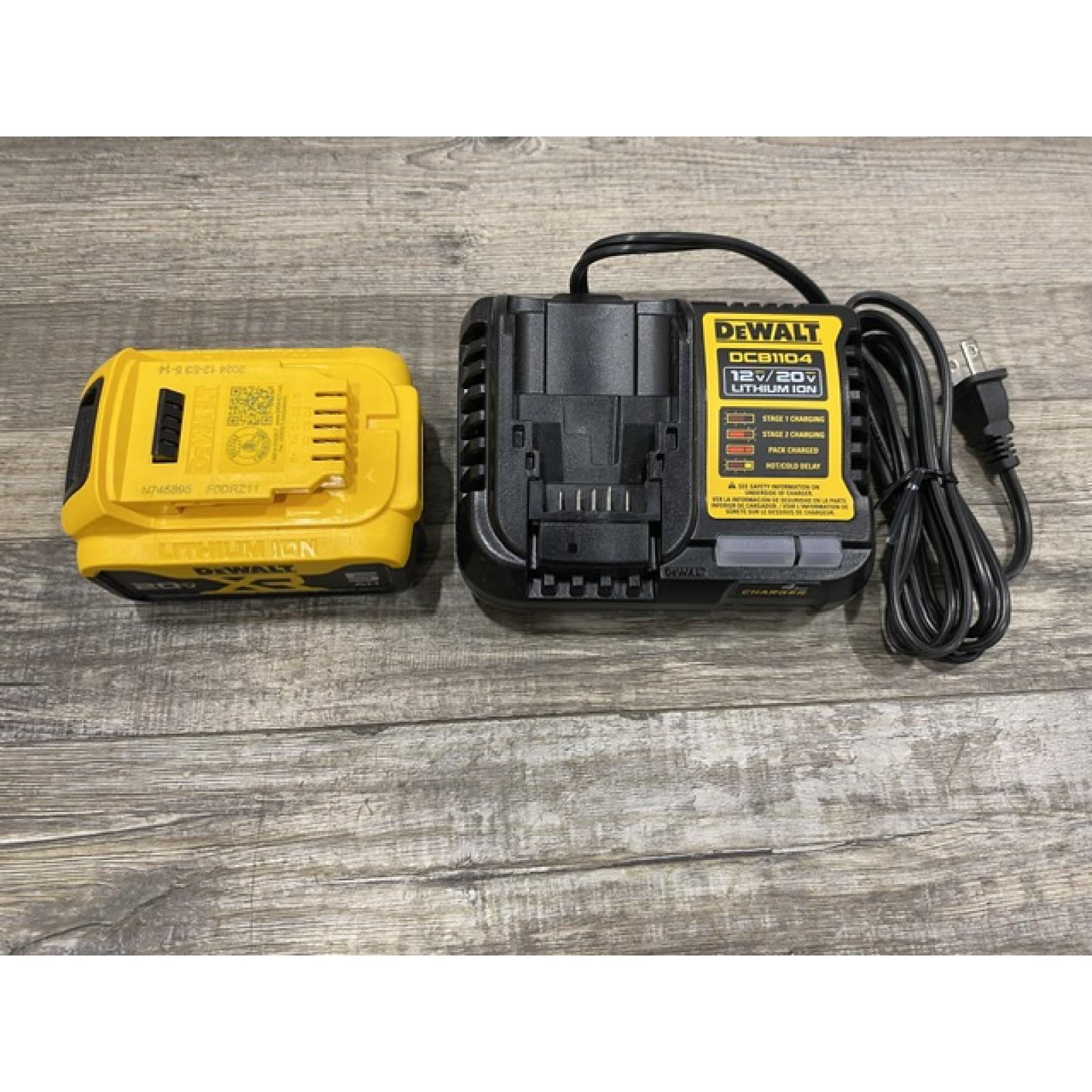 AS-IS DEWALT 20-Volt Maximum XR 5.0 Ah Battery Pack and Charger Kit