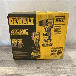 NEW - DEWALT ATOMIC 20V MAX Lithium-Ion Cordless 2-Tool Combo Kit