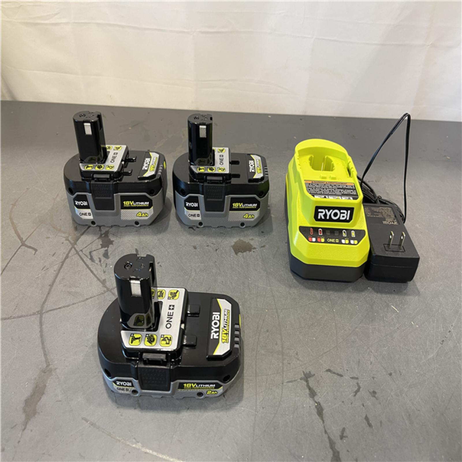 AS-IS - RYOBI ONE+ 18V Lithium-Ion HIGH PERFORMANCE Starter Kit
