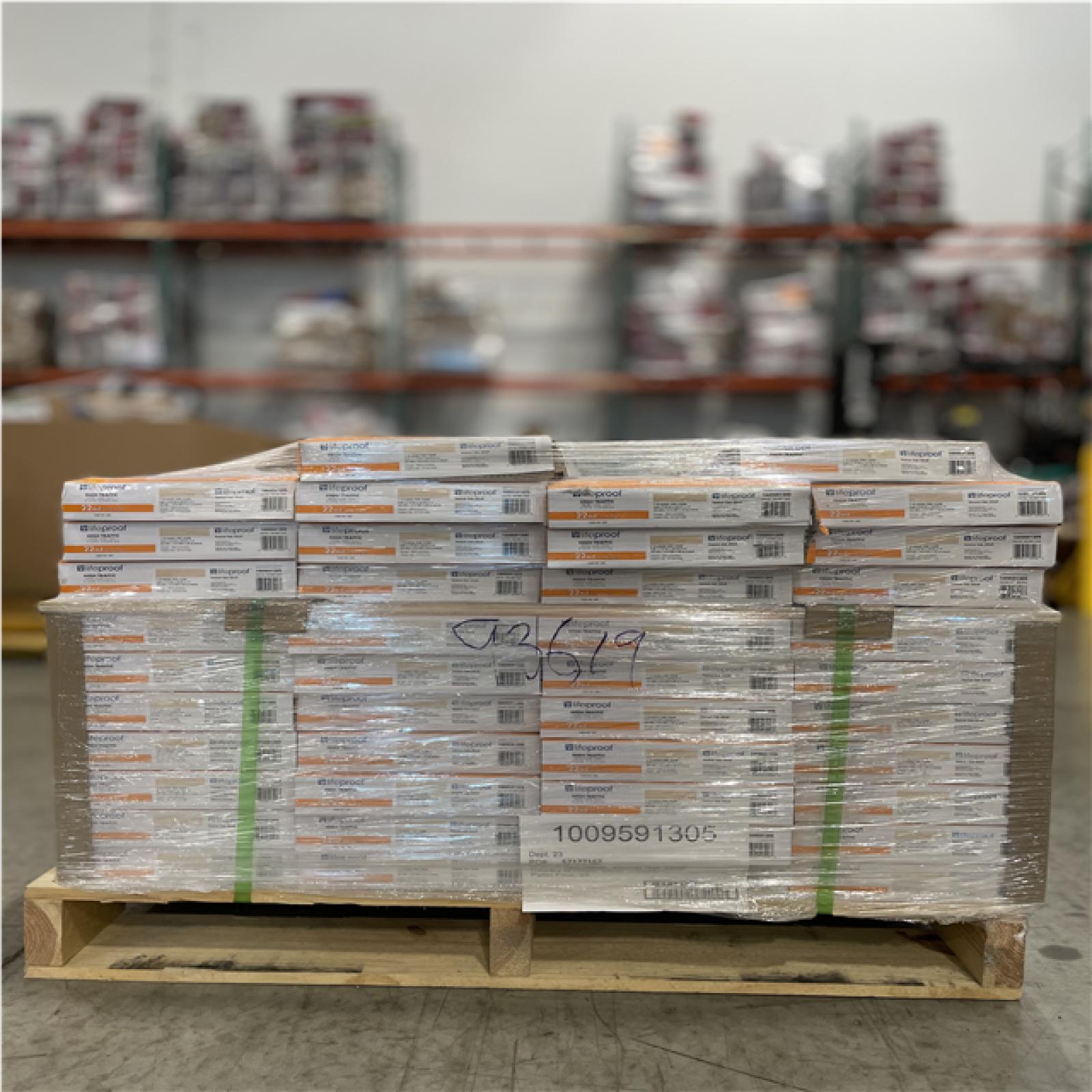 DALLAS LOCATION- AS-IS LIFEPROOF Vesinet Oak 22 mil x 8.7 in. W x 48 in. Flooring(20.1 sq. ft./case)(42 CASES)