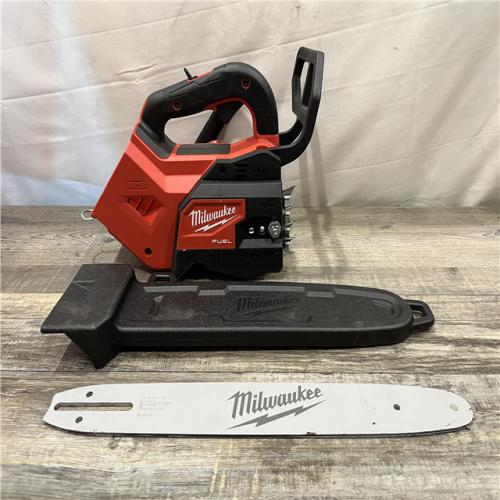 AS-IS Milwaukee FUEL 14 in. 18V Lithium-Ion Brushless Cordless Battery Top Handle Chainsaw (Tool Only)