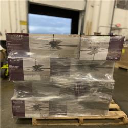 DALLAS LOCATION - Ellard 52 in. LED Indoor Matte Black Ceiling Fan with Light PALLET -(20 UNITS)